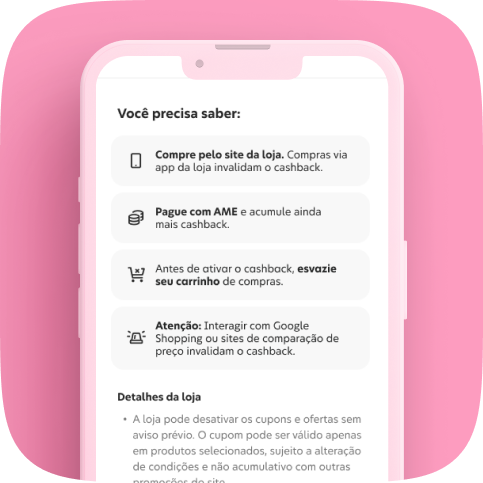 "Imagem mostrando a opção O que você precisa saber, disponível na descrição da loja parceira